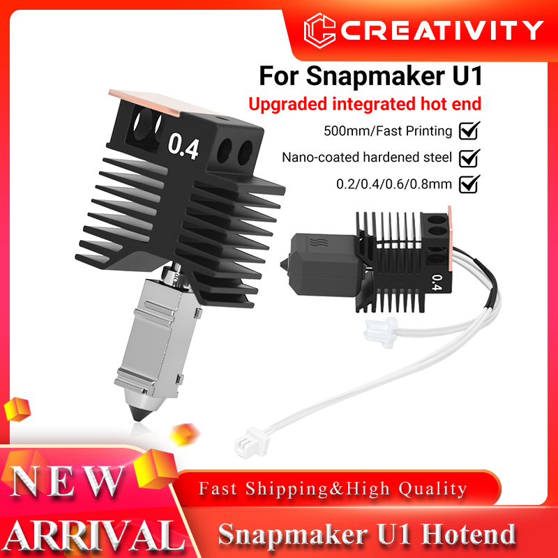 High Flow Ceramic Hotend - Snapmaker U1 ホットエンドキット 0.4mm 24v 48w