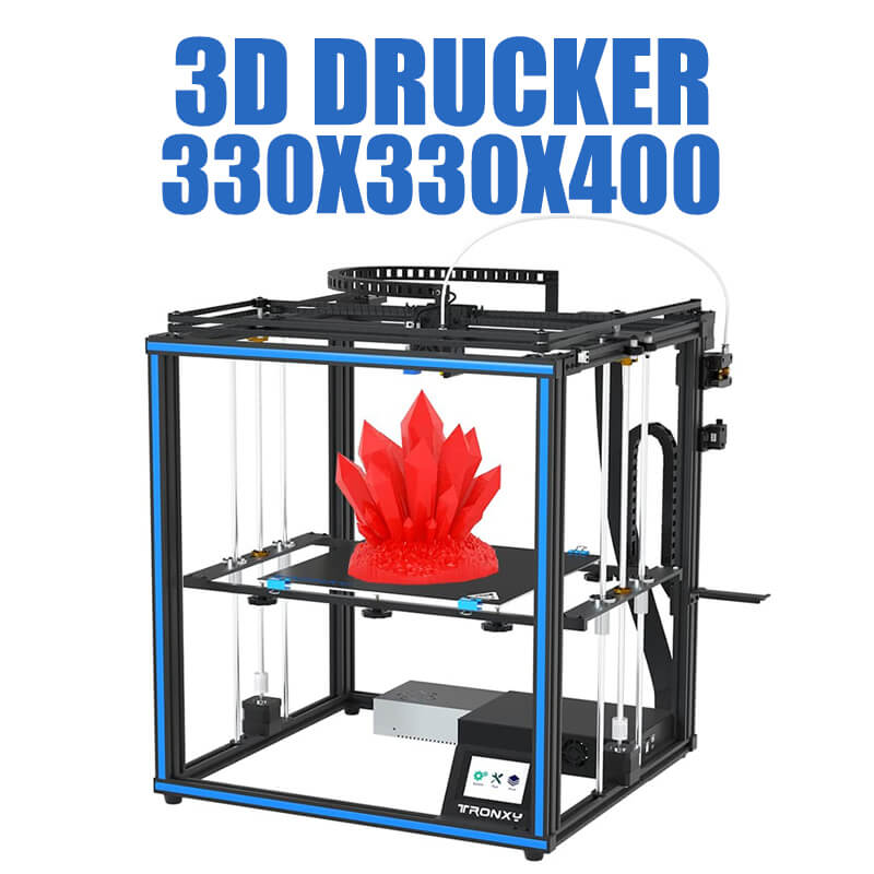 Corexy 3D Printer Kit - Tronxy-X5SA 3Dプリンター,印刷サイズ8g,手動3D diyキット付きSDカード,マシン