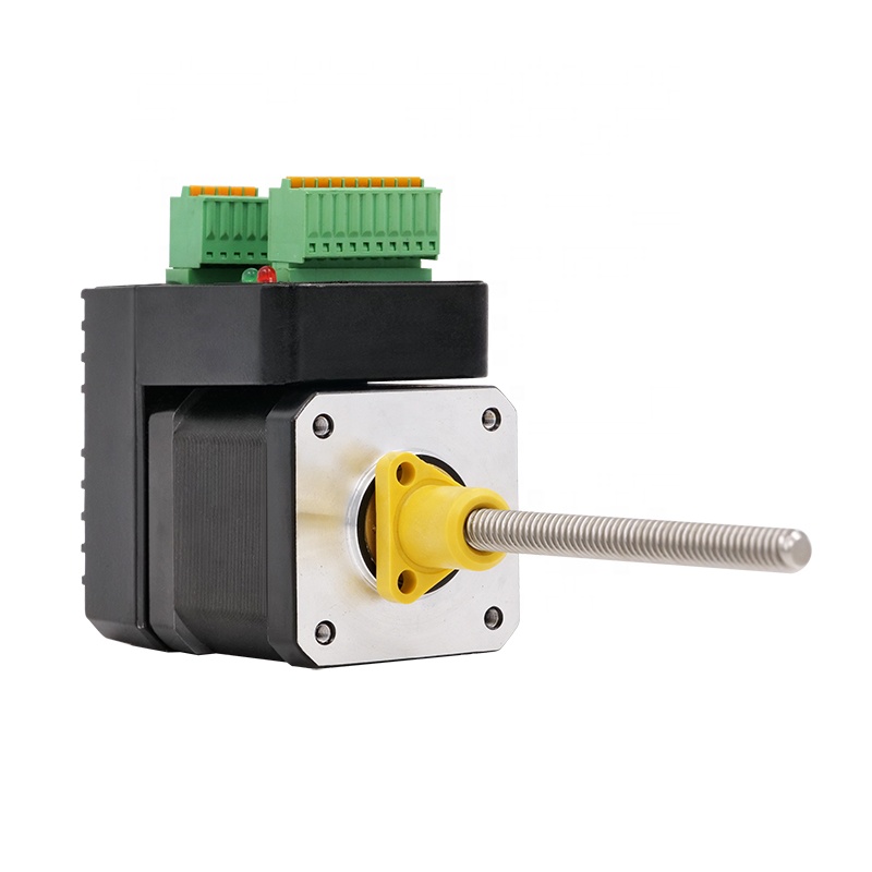 Closed Loop Stepper Motor Nema 17 - ミニ24V 1.2A 0.72Nm ハイブリッドNema17クローズドループステッピングモーター、CNCルーター用Tr8*8 200mm台形ネジ付き